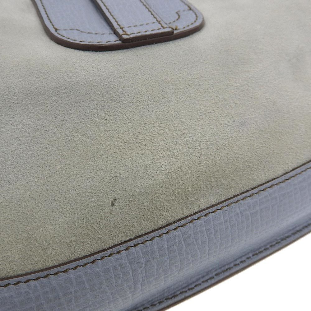 LOEWE hobo one shoulder bag suede leather light blue bicolor - Picture 5 of 10